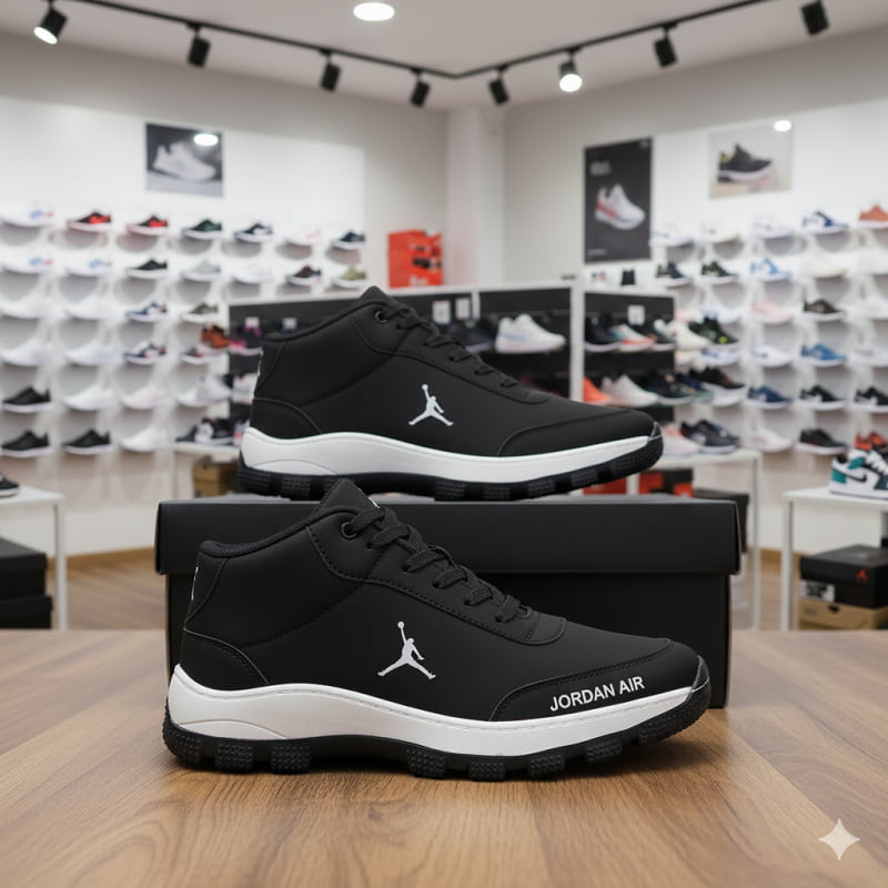 کفش اسپرت مردانه جردن مشکی مدل Avin